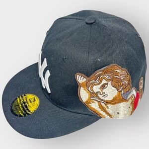 NEW YORK YANKEES New era x Jon Stan fitted hat 7 1/2 TAGS‎ BLACK